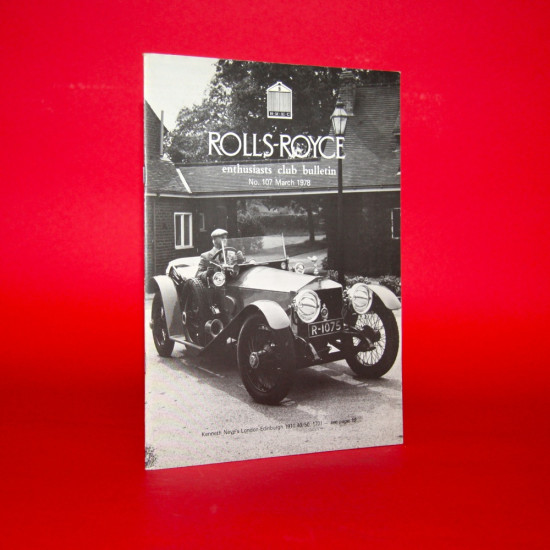 Rolls-Royce Enthusiasts' Club  Bulletin No 107 March 1978
