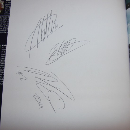 24 Hours Le Mans 2014 Official Yearbook English Edition Signed by Marcel Fässler / André Lotterer / Benoît Tréluyer 24 Hours Le Mans 2014 Official Yearbook English Edition Signed by Marcel Fässler / André Lotterer / Benoît Tréluyer