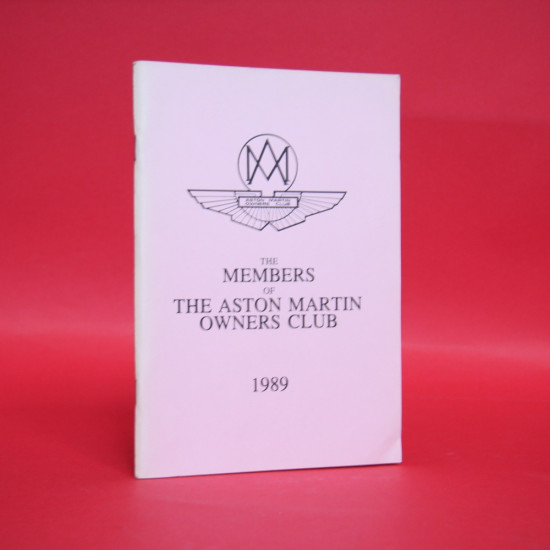 The Members of the Aston Martin Owners Club 1989