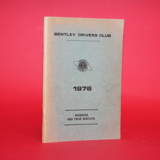 Bentley Drivers Club Members and their Bentleys 1976